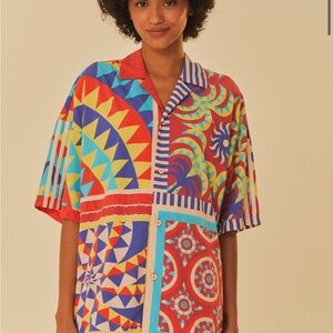 Adidas Farm Solar Kaleidoscope Blue Top